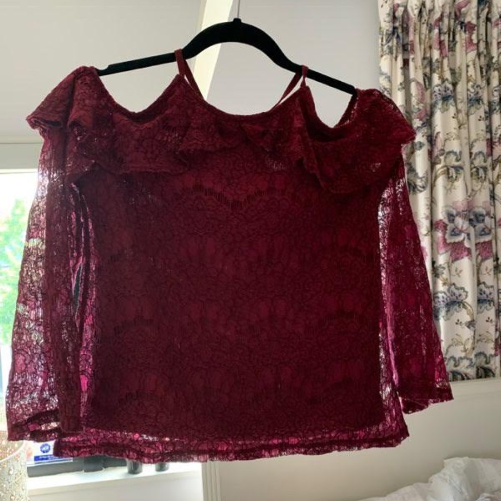 Lace Off The Shoulder Top